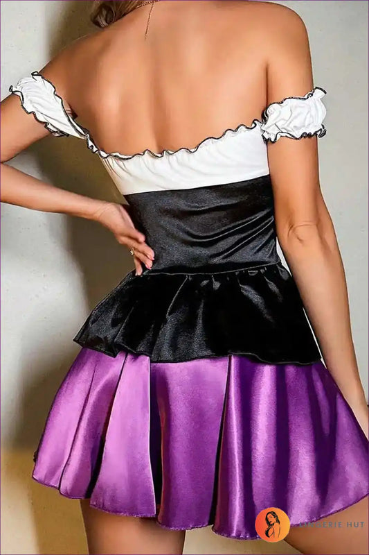 Maid Costume with Spaghetti Straps - Lolita Club Playfulness for Casual, Clubwear, Costume, Cotton, Halloween