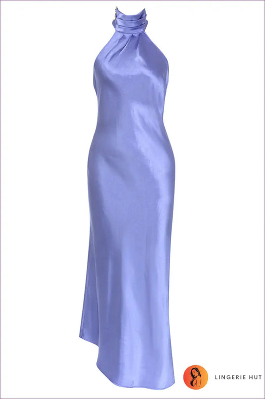 Maxi Dress with Halter Neckline - Elegant Evenings for Backless, Dress, Evening Wear, Formal Glamour
