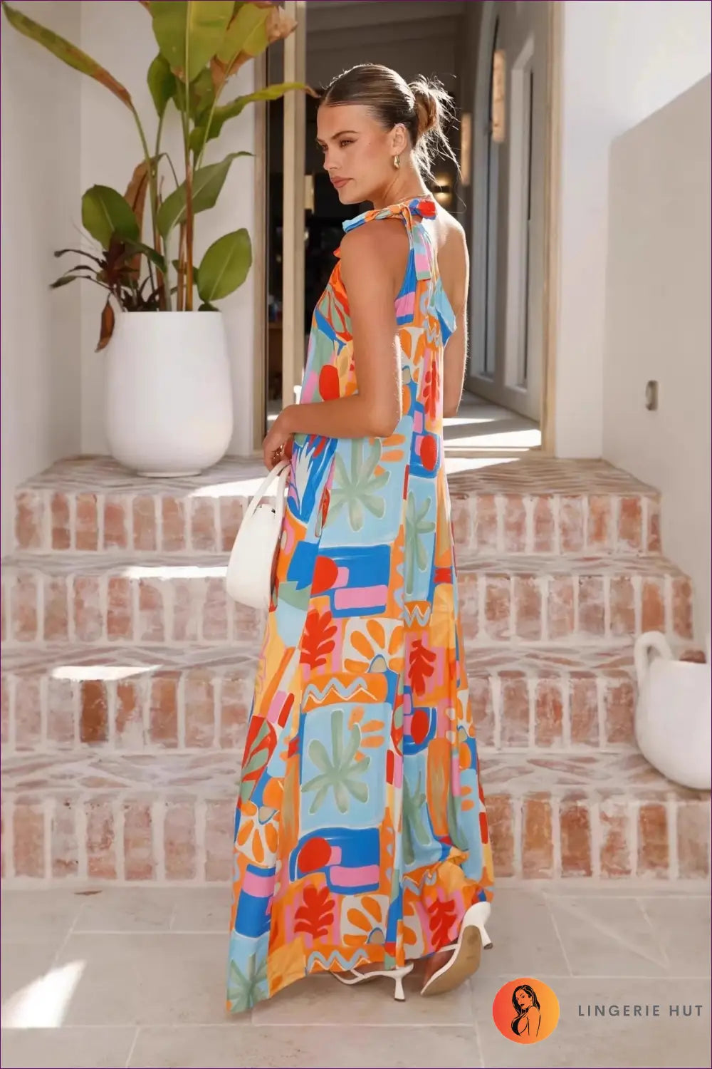 One Shoulder Maxi Dress - Festival Evenings Sorted - Dresses - Lingerie Hut - A-line • Boho • Casual • Cutout