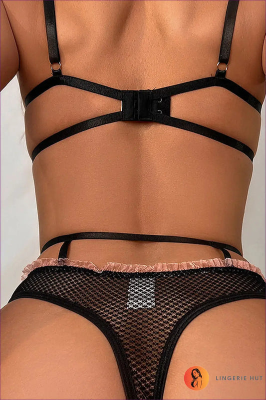 Mesh & Lace Bra Set - Understated Glamour - Lingerie - Hut - All Season • Evening Wear • Everyday