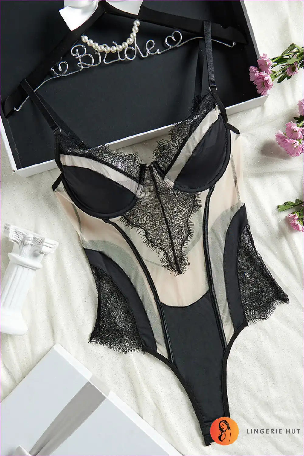 Mesh Magic Bodysuit - Daringly Delightful For Boudoir, Cutout, Lingerie, Sexy, Sheer