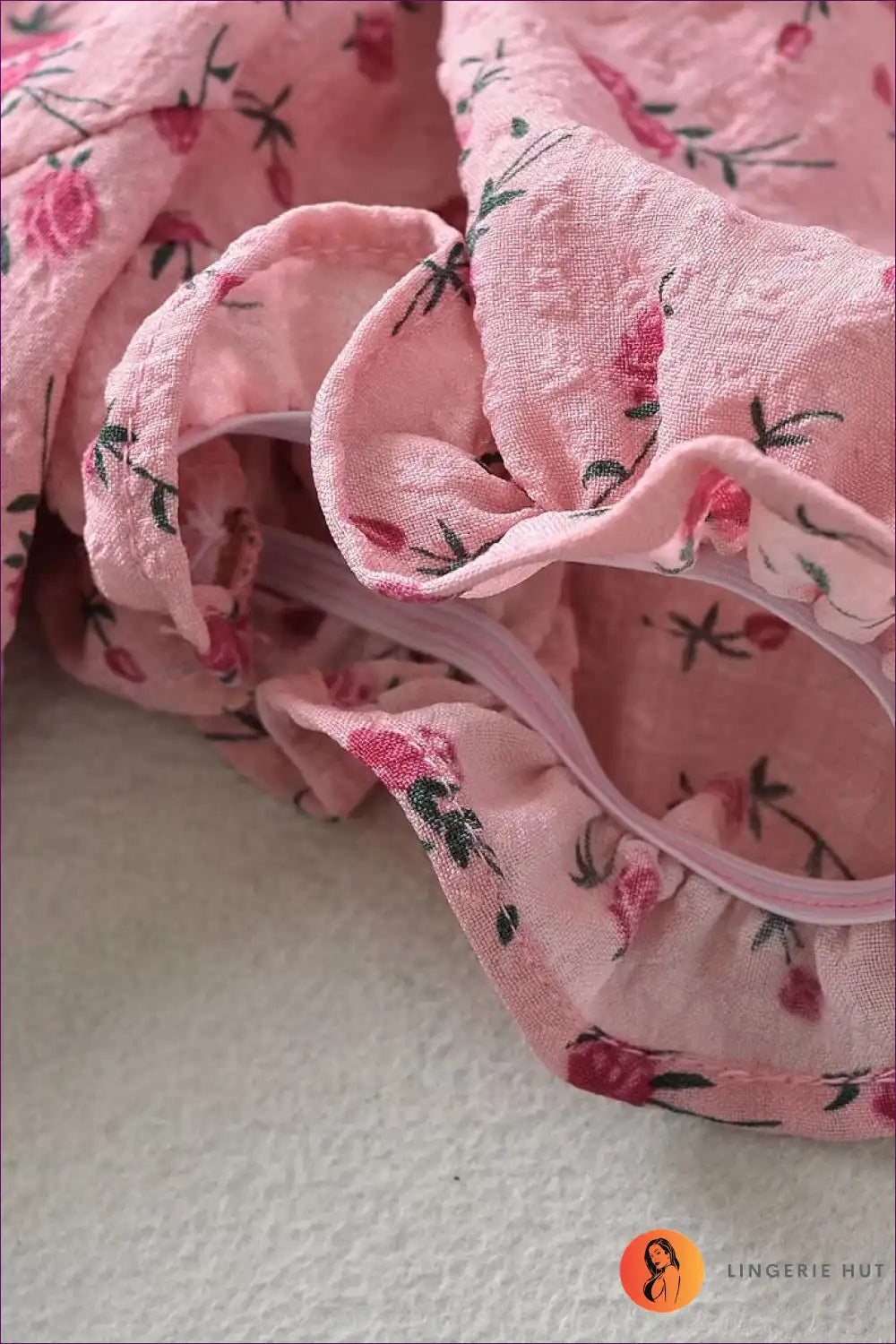 Midi Dress with Puff Sleeves - Vintage Romance