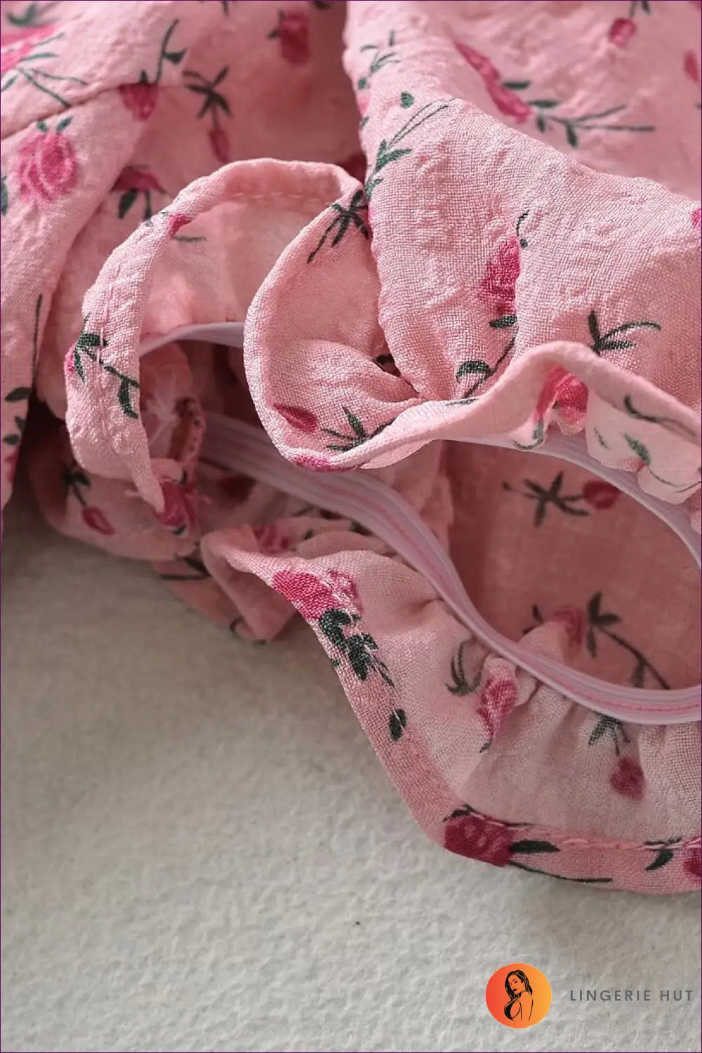 Floral Midi Dress with Puff Sleeves - Vintage Edit - Dresses - Lingerie Hut - A-line • Casual • Everyday