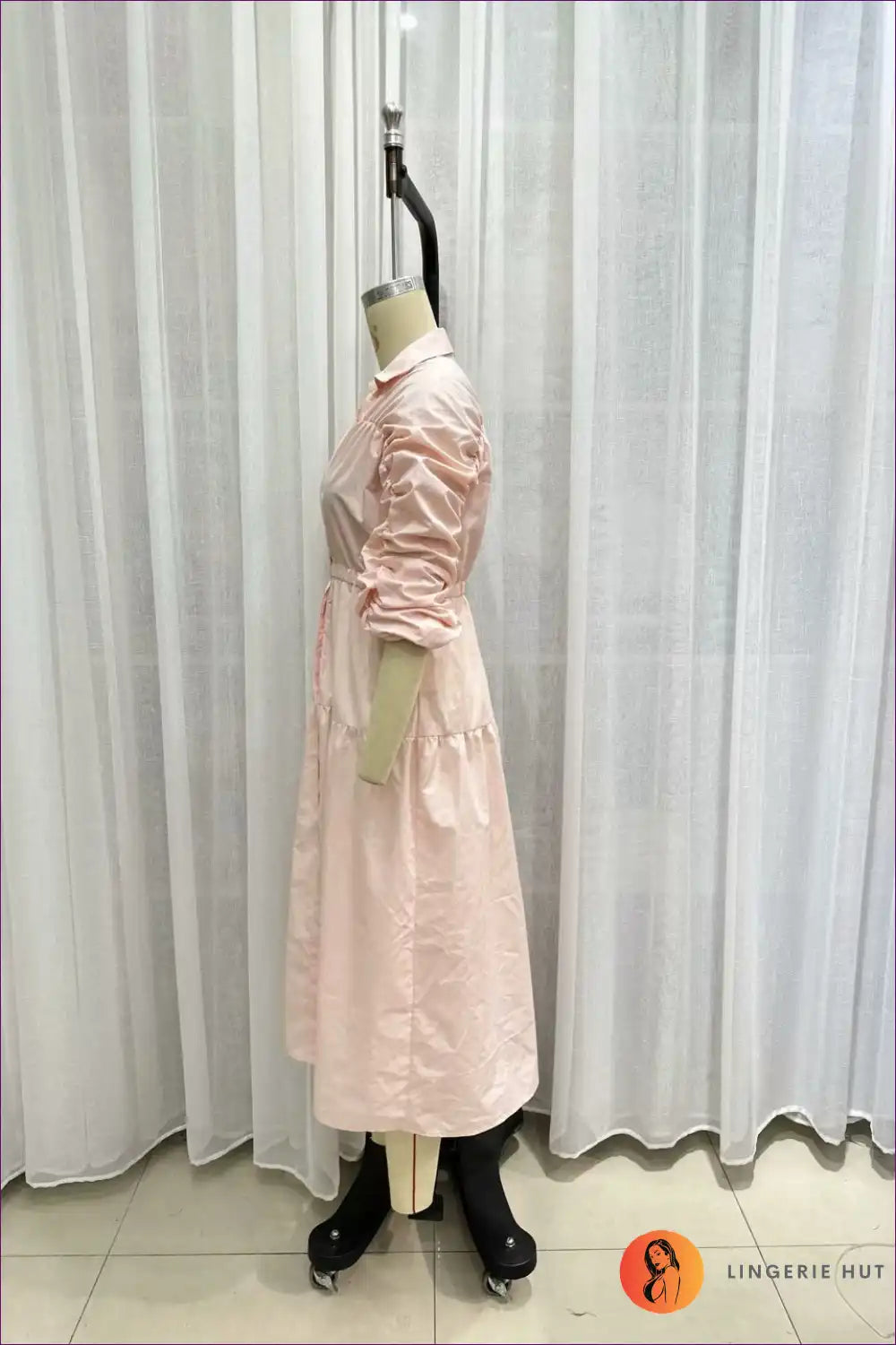 Midi Dress with Ruched Detail - Effortless Grace for All Season, Bodycon, Casual, Dress, Evening Wear