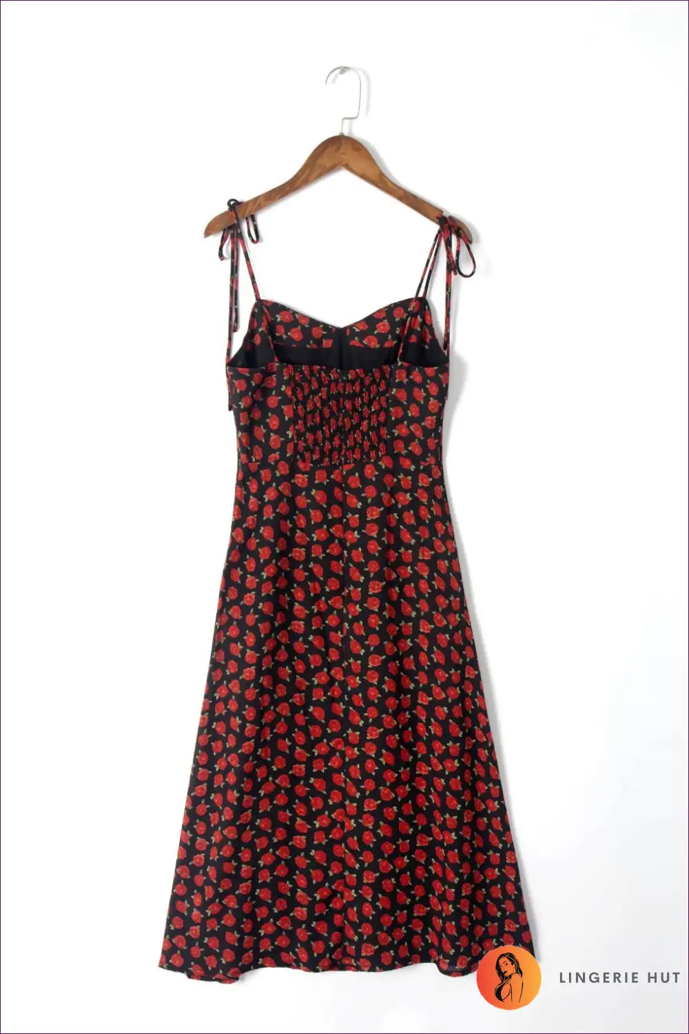 Printed Midi Dress with Side Split - Effortless Evening Impact - Dresses - Lingerie Hut - All Season • Bodycon • Cutout