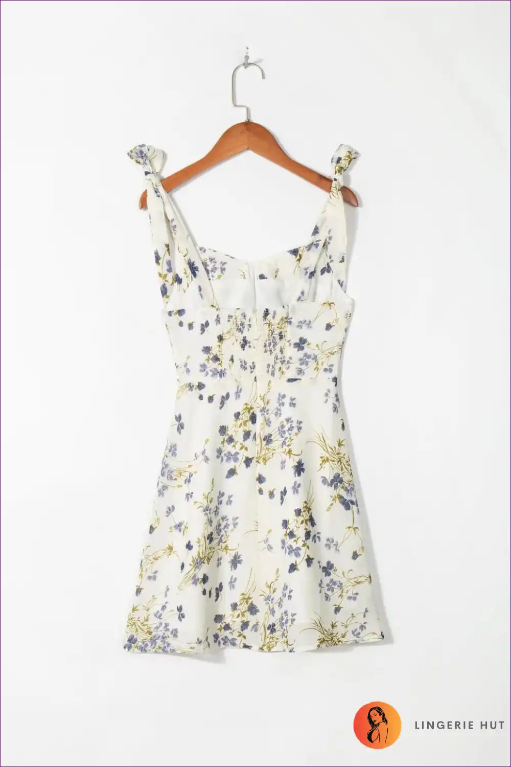 Mini Dress with Sweetheart Neckline - Garden Party Ready for A-line, Casual, Dress, Everyday, Floral