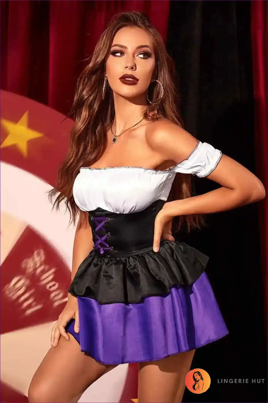 Oktoberfest Maid Costume Outfit - Festival Party Spirit - Set - Lingerie Hut - A-line • Autumn • Casual • Lace