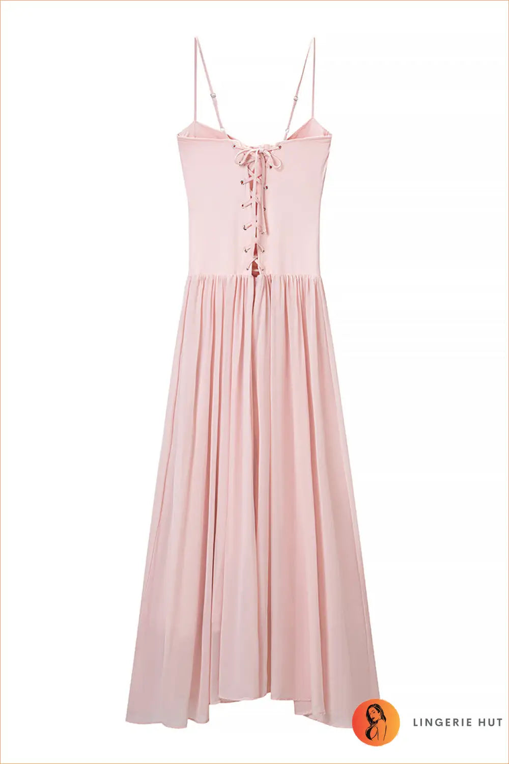 Pale Pink Corset Bodice Maxi Dress - Pleated Evening Gown - Bodycon • Everyday • just in - Jiajia