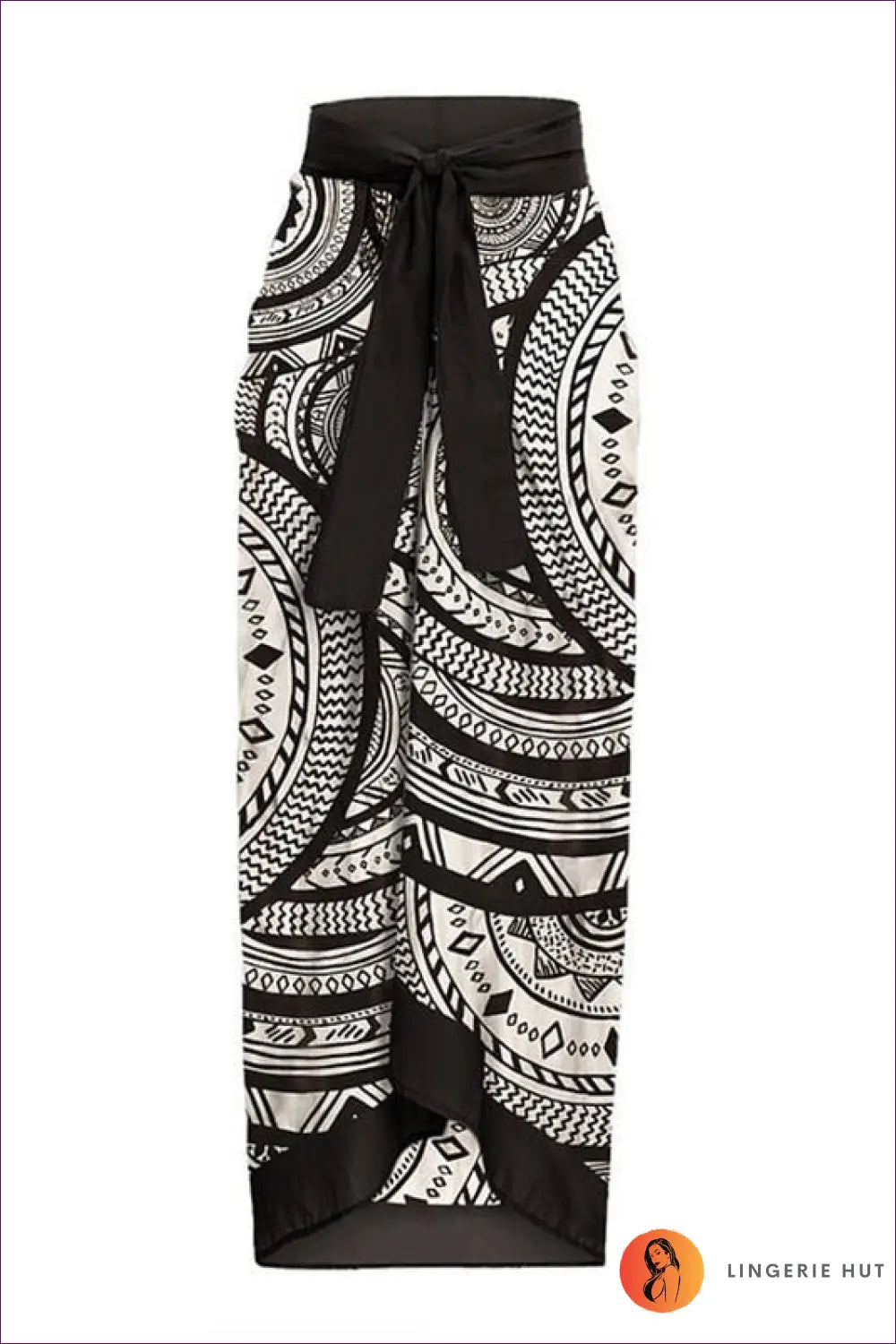 One-piece Swimsuit with Ruffle Shoulders - the Statement Edit - one Size / Wrap Skirt - Swimwear - Lingerie Hut