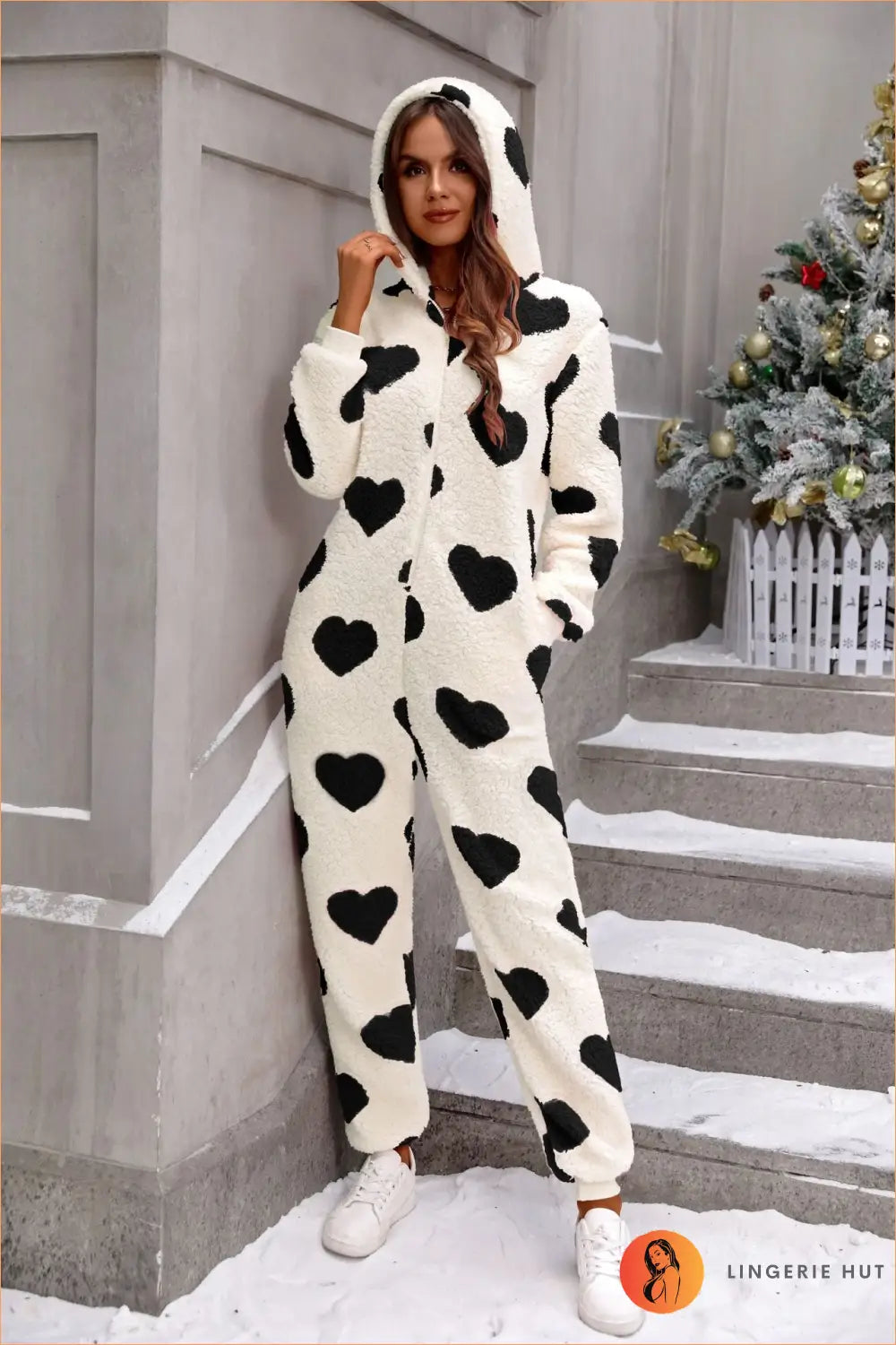 Plush Heart Jumpsuit - Luxe Nights in - s / Black - Autumn • Casual • Clothing • Everyday • Lingerie Hut