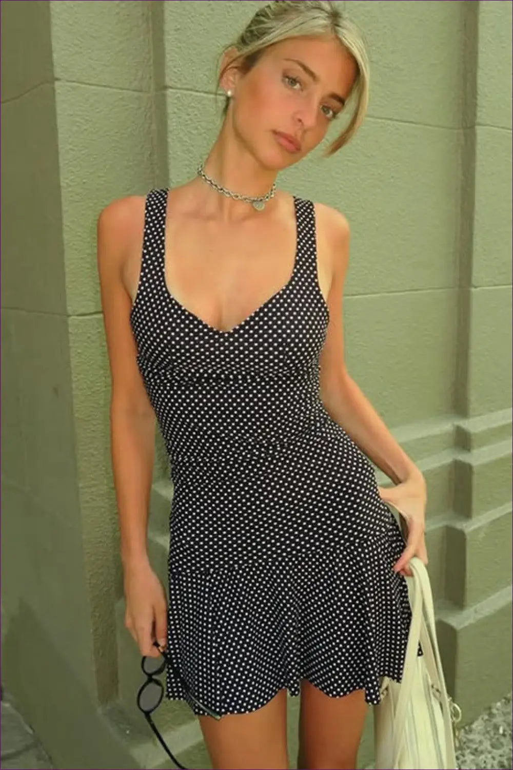 Polka Dot Mini co Ord Set - Retro Summer Charm Effortless Playfulness - Lingerie Hut - A-line • Casual • Crop • Everyday