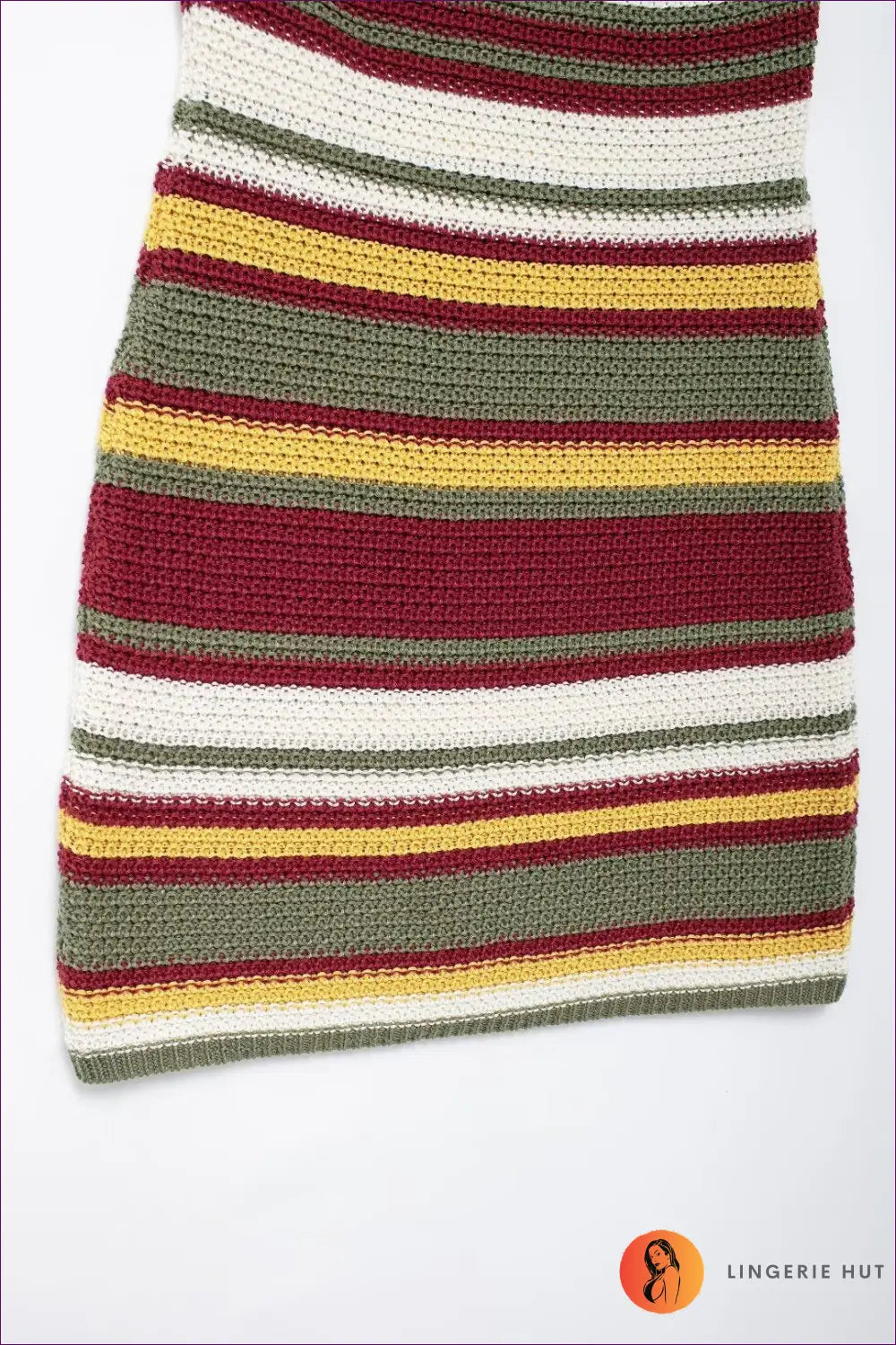 Retro Stripe Knit Mini Dress - Festival Ready Confidence - Dresses - Lingerie Hut - Bodycon • Boho • Casual