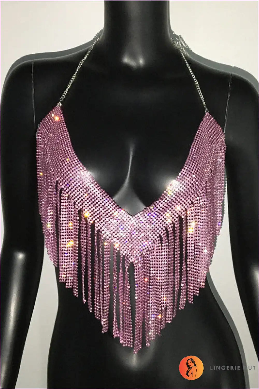 Rhinestone Radiance Top - Nightclub Glamour