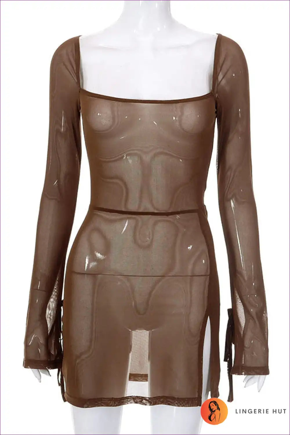 Sassy Black Mesh Mini Dress - Bold And Playful