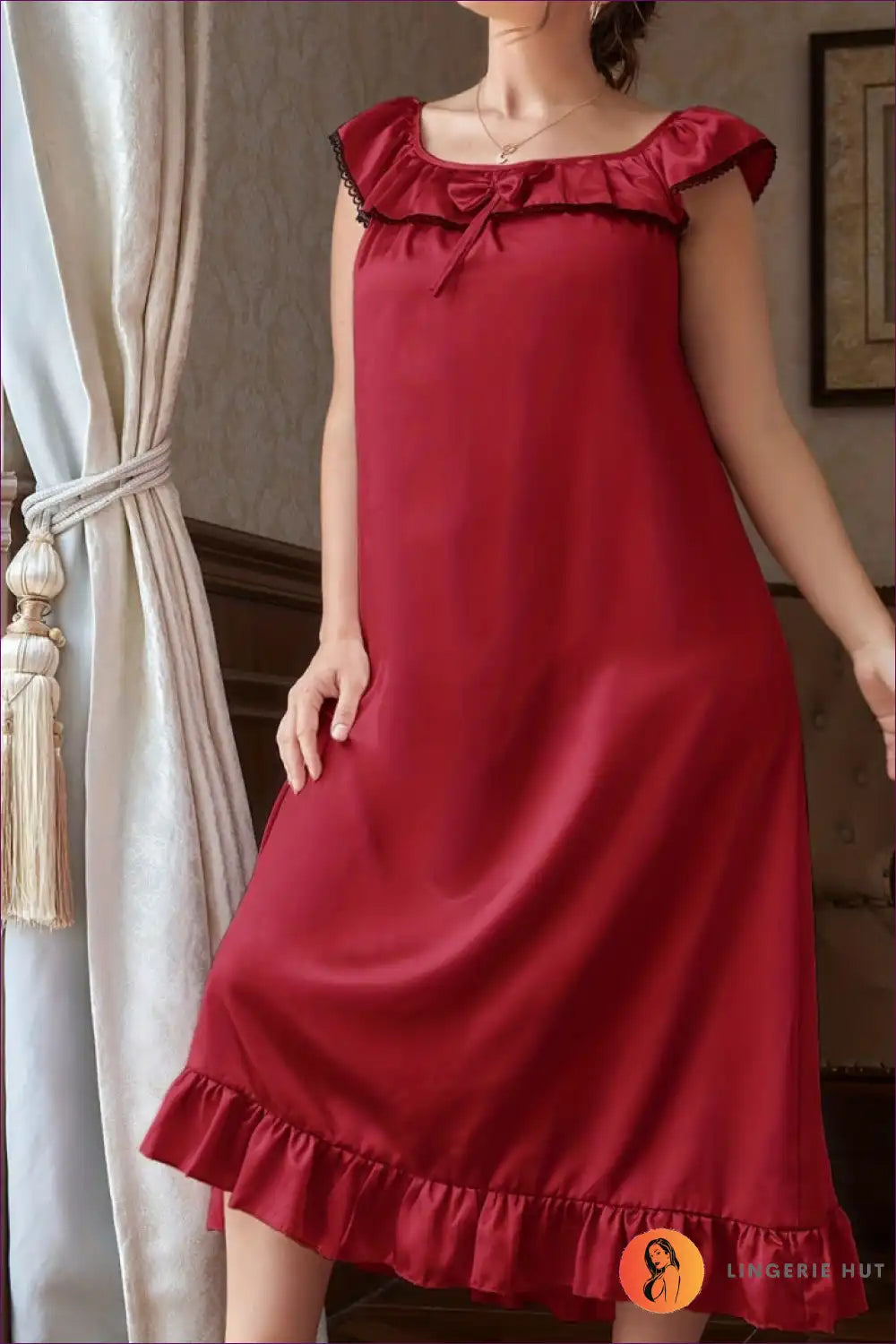 Ready To Rock Your Nights? 🛍️ Snag The Satin Dreams Nightdress And Turn Every Night Into a Fashion Fiesta.