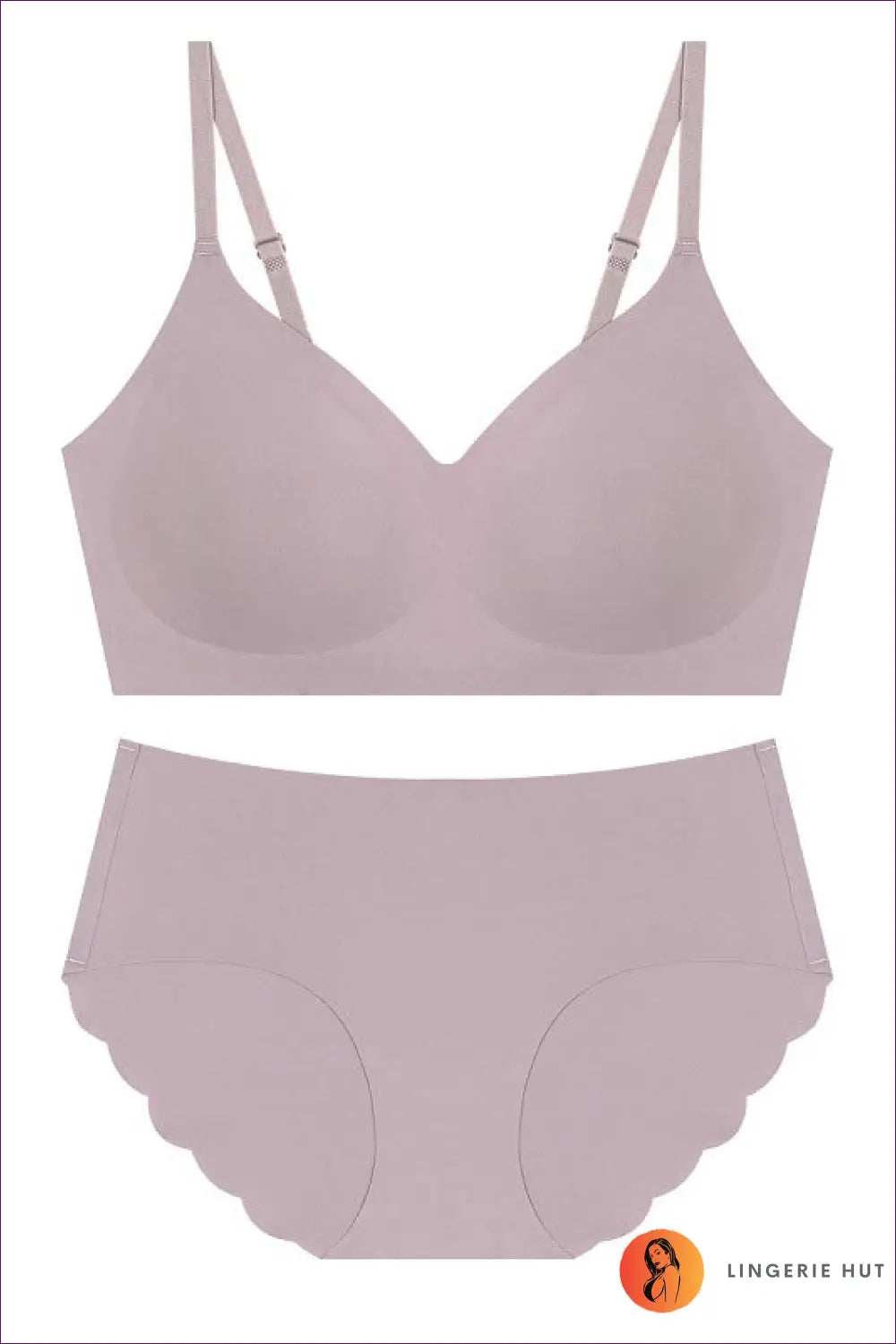 Seamless Wireless Bra Set - Effortless Everyday Comfort - s / Lotus Purple - Lingerie Hut - All Season • Casual