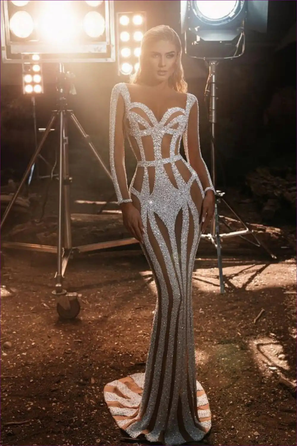 Sequin Siren Maxi Dress - Dazzlingly Divine For x