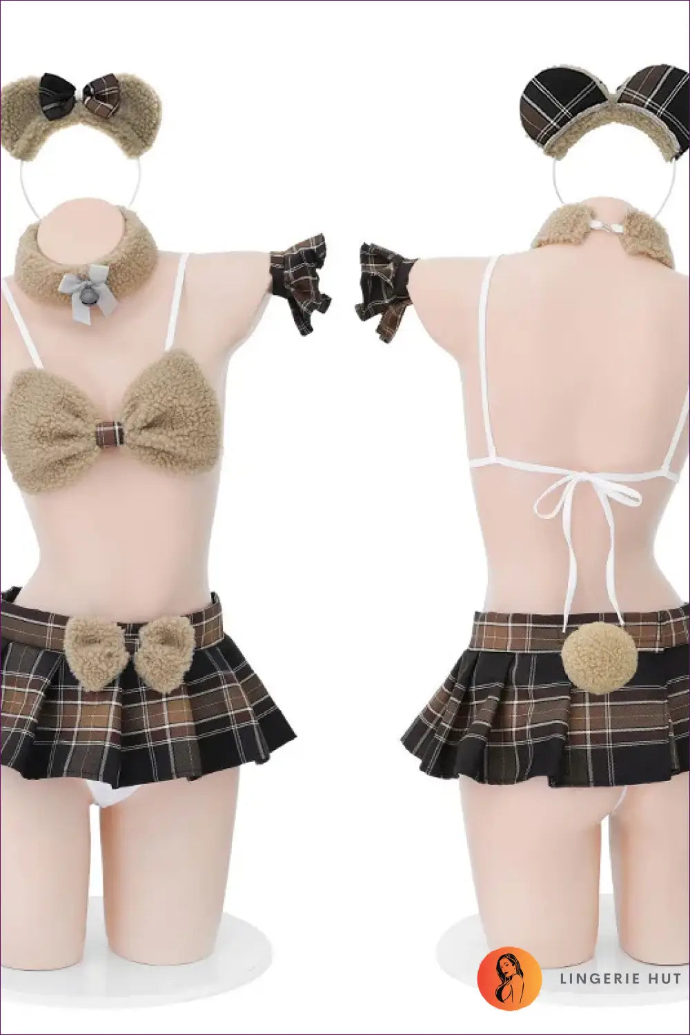 Sheer Mesh Mini Skirt co Ord Set - the Playful Edit - Lingerie Hut - Casual • Cutout • Loungewear