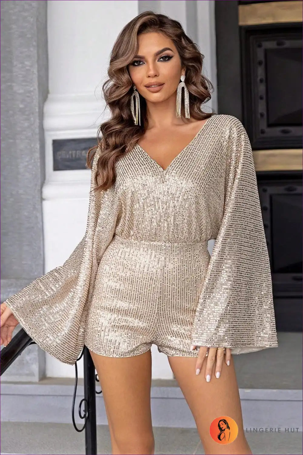 Shimmer Chic Jumpsuit - Sparkle All Night