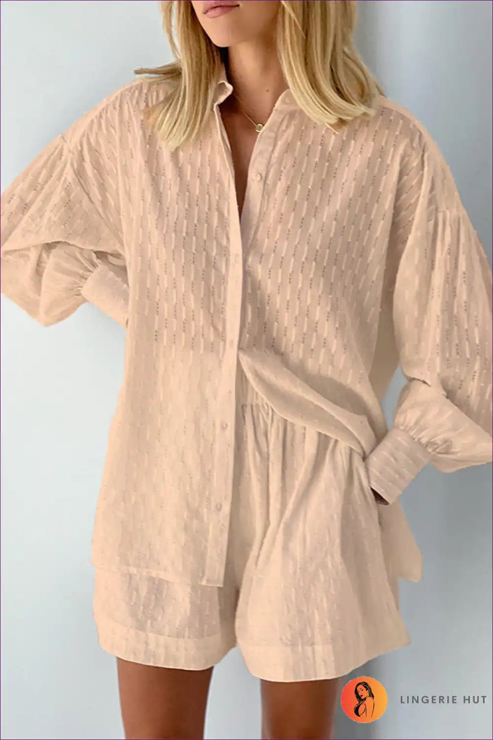 Shirt Dress with Button Front - Effortless Morning Ritual for All Season, Casual, Cotton, Dress, Everyday