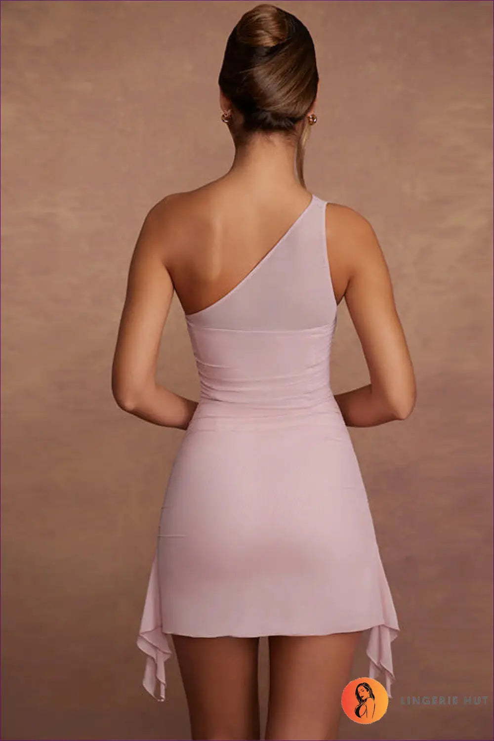 One Shoulder Bodycon Mini Dress - not your Basic Party - Dresses - Clothing • Date Night • Glamour - Lingerie Hut