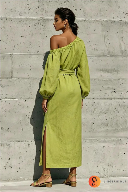 Split Dress with Side Pocket Detail - Sunlit Ease - Casual • Cotton • Dresses • Everyday - Lingerie Hut