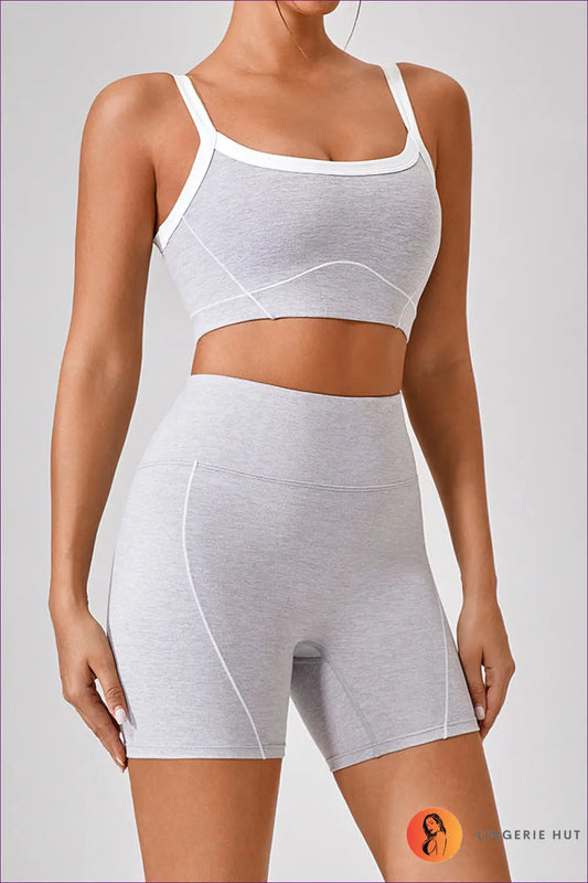 Ribbed Knit co Ord Set with Flare Trousers - Effortless Polish - Lingerie Hut - Activewear • All Season • Casual • Crop