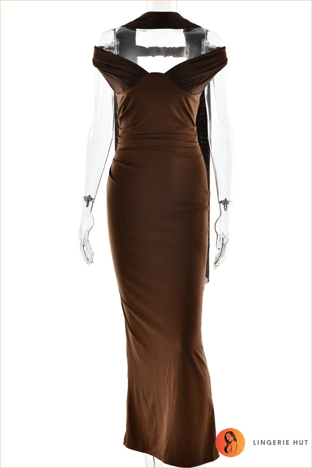 Strapless Backless Maxi Dress - Effortless Summer Evenings - s / Coffee - Dresses - Bodycon • Date Night • Glamour