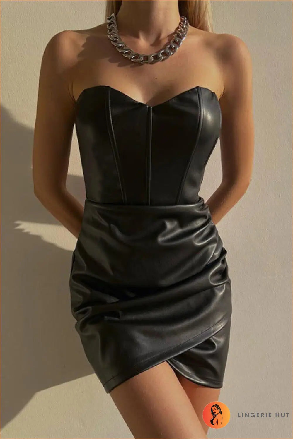 Strapless Bustier Mini Dress - Understated Glamour - s / Black - Dresses - All Season • Bodycon • Corset • Formal Wear