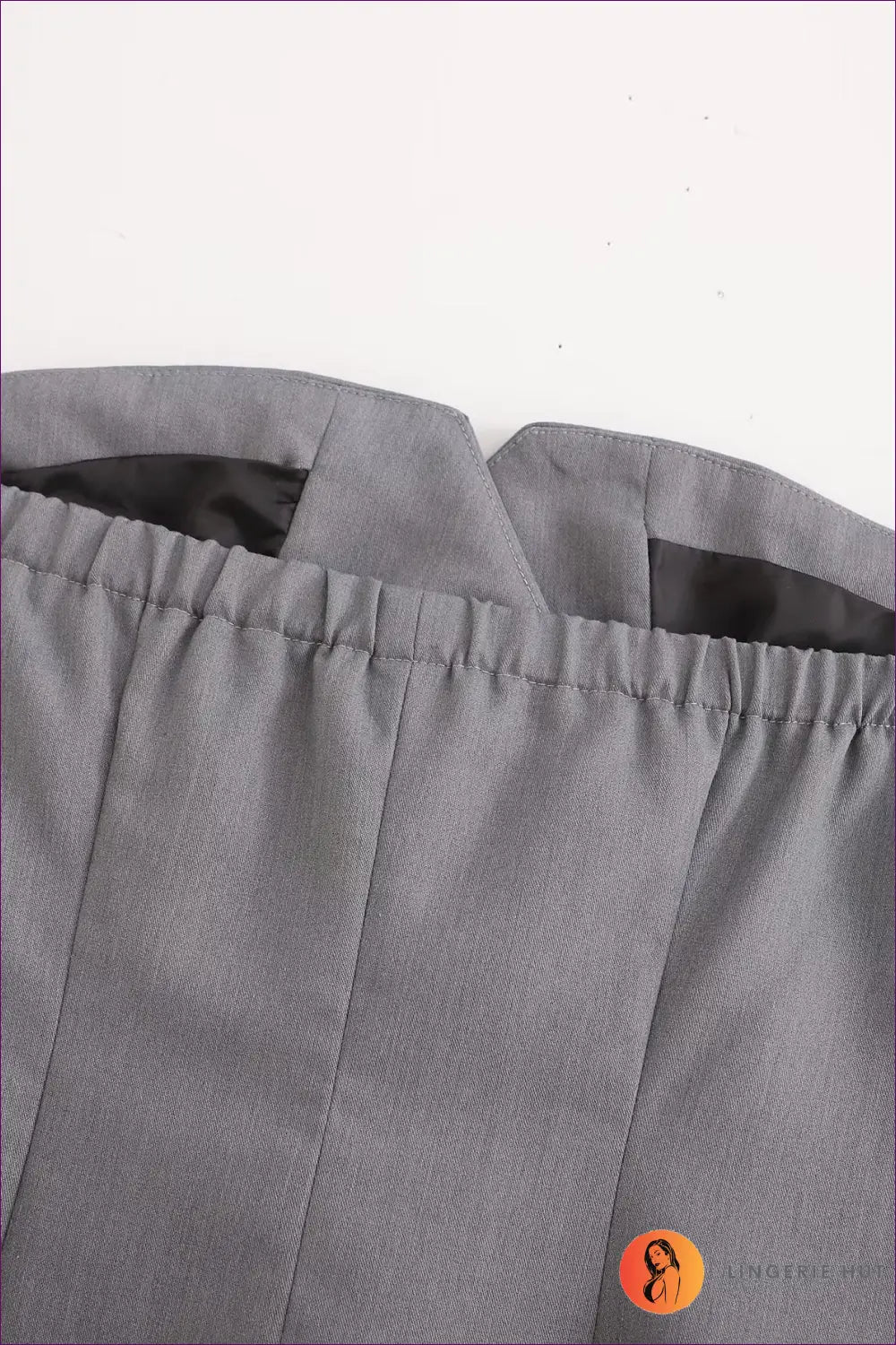 Strapless Tube Top Vest with Button Detail - Bold but Wearable - Shirts & Tops - Lingerie Hut - Casual • Crop • Cutout