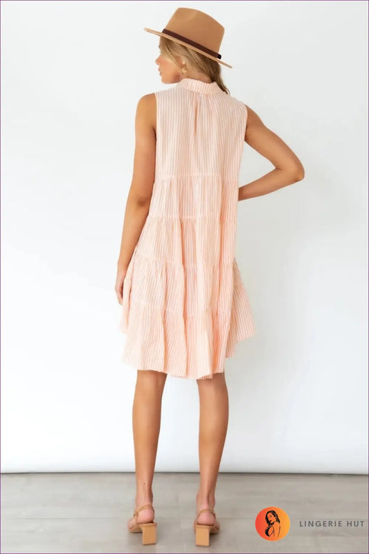 Striped Sundress - Summer Day Essential - Dresses - Lingerie Hut - Casual • Dress • Everyday • Mini • Modest