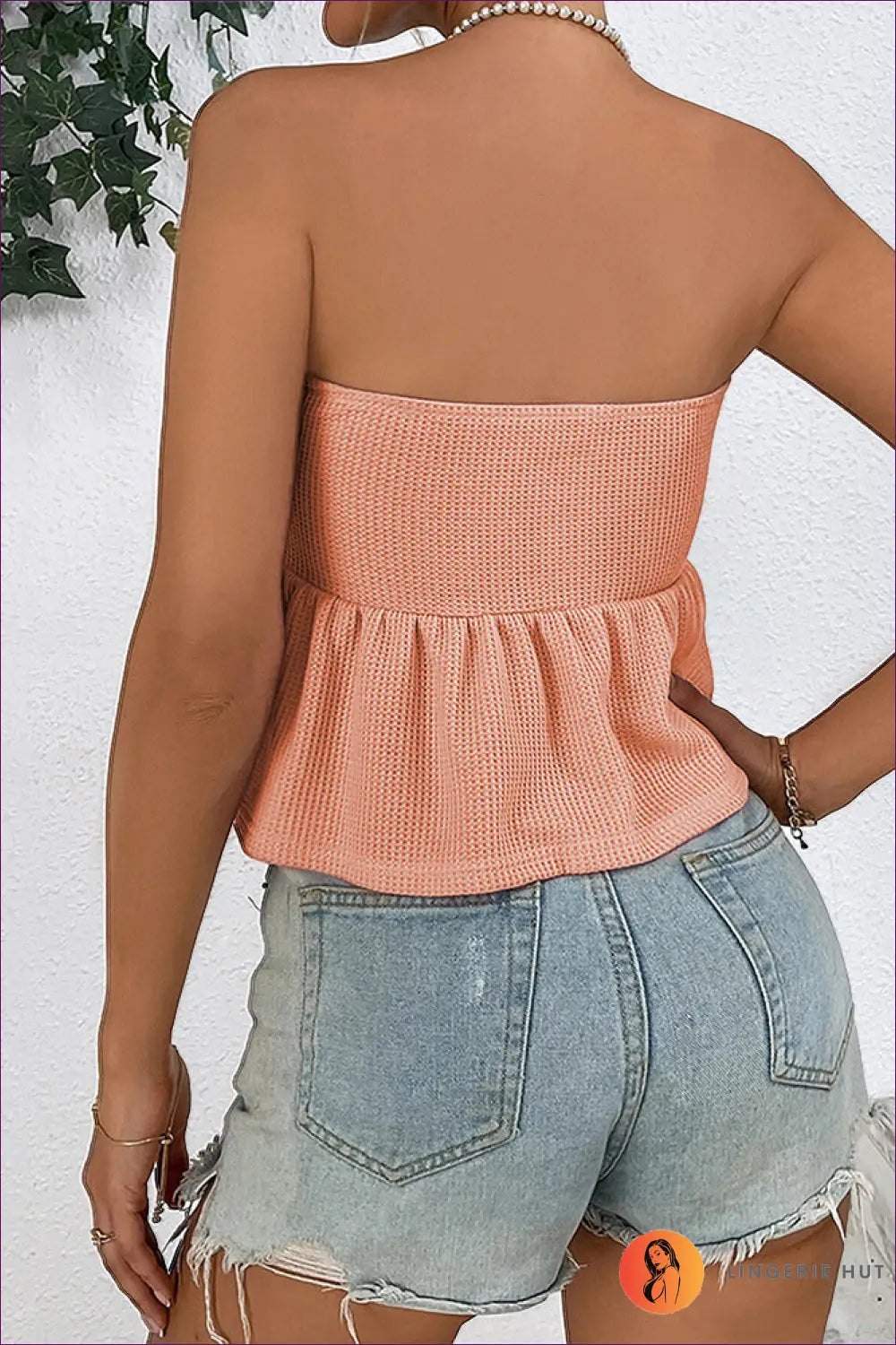 Lace-up Tube Top - not your Basic Party - Clothing - Lingerie Hut - Casual • Crop • Cutout • Date Night • Glamour