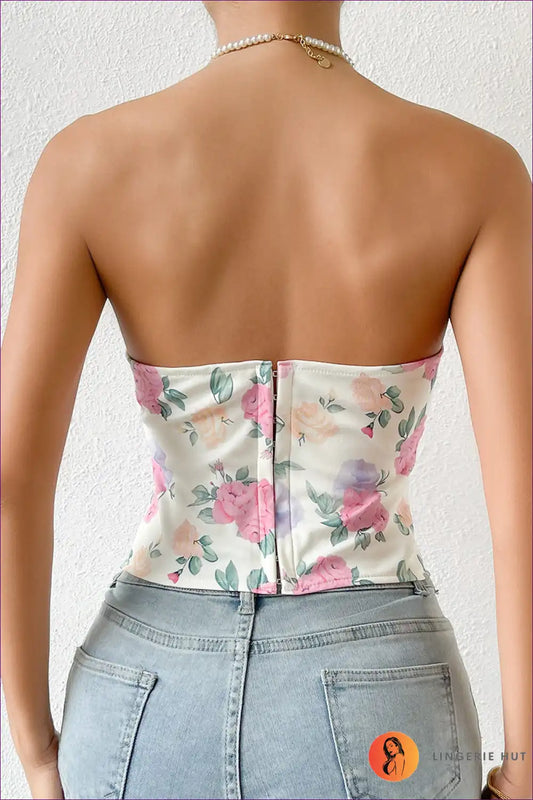 Elevate Your Style With Our Sultry Floral Corset Waist Vest. Bold, Captivating, And Confident, This Vest