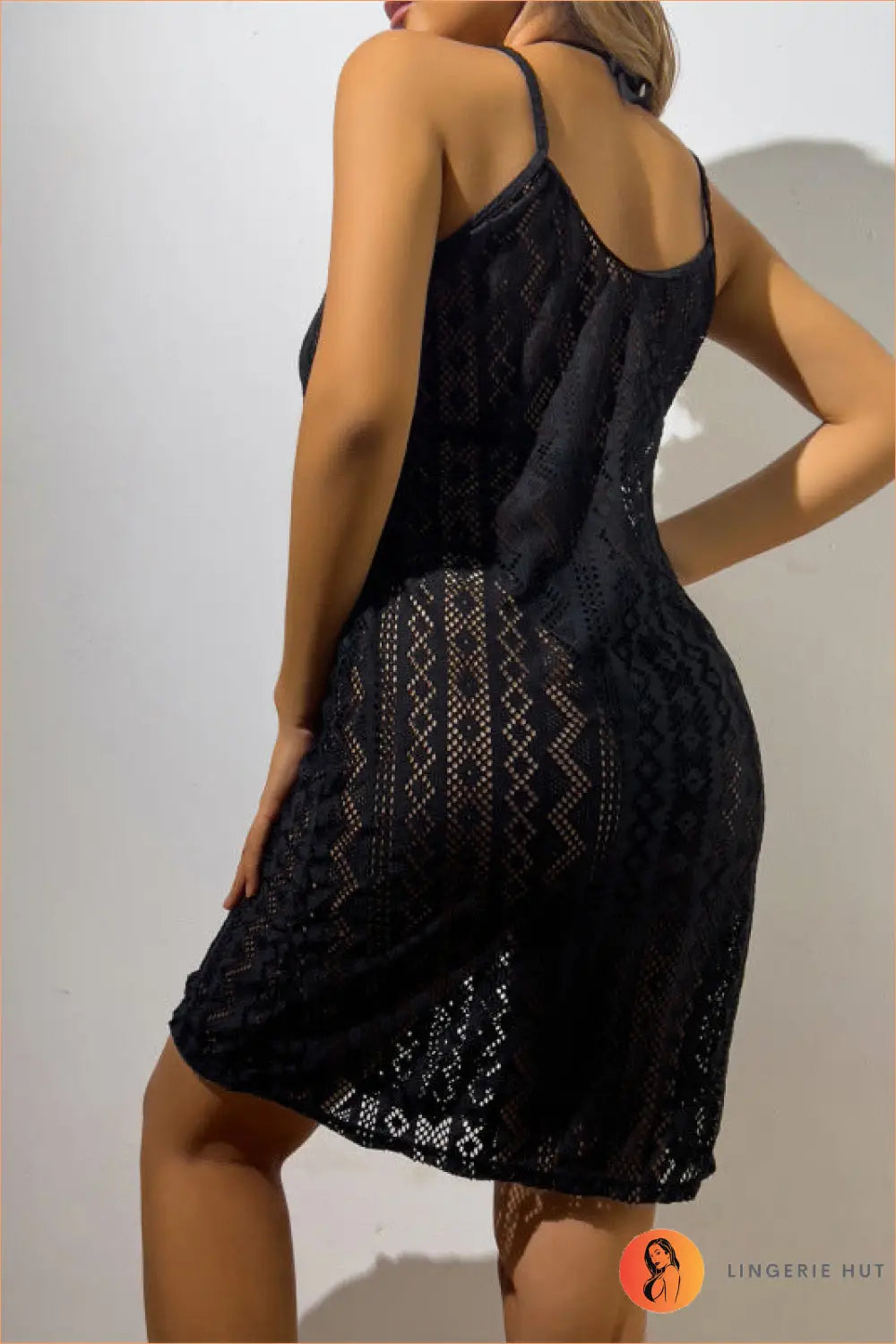 Lace Cover Up Dress - Bikini - Beachwear • Glamour • Halter • Lace - Lingerie Hut
