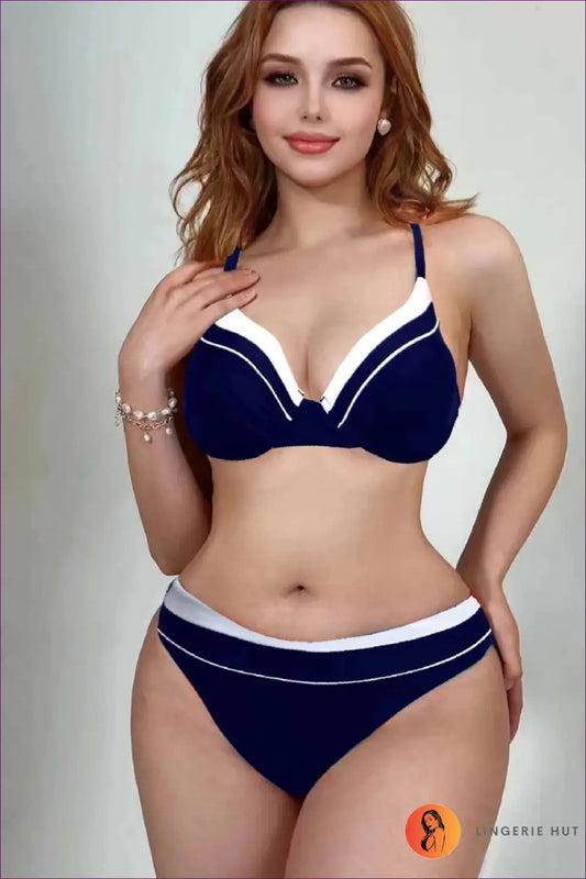 Three-piece Bikini Set with Sarong - Poolside Drama - Beachwear • Cover Up • Date Night • Glamour - Lingerie Hut