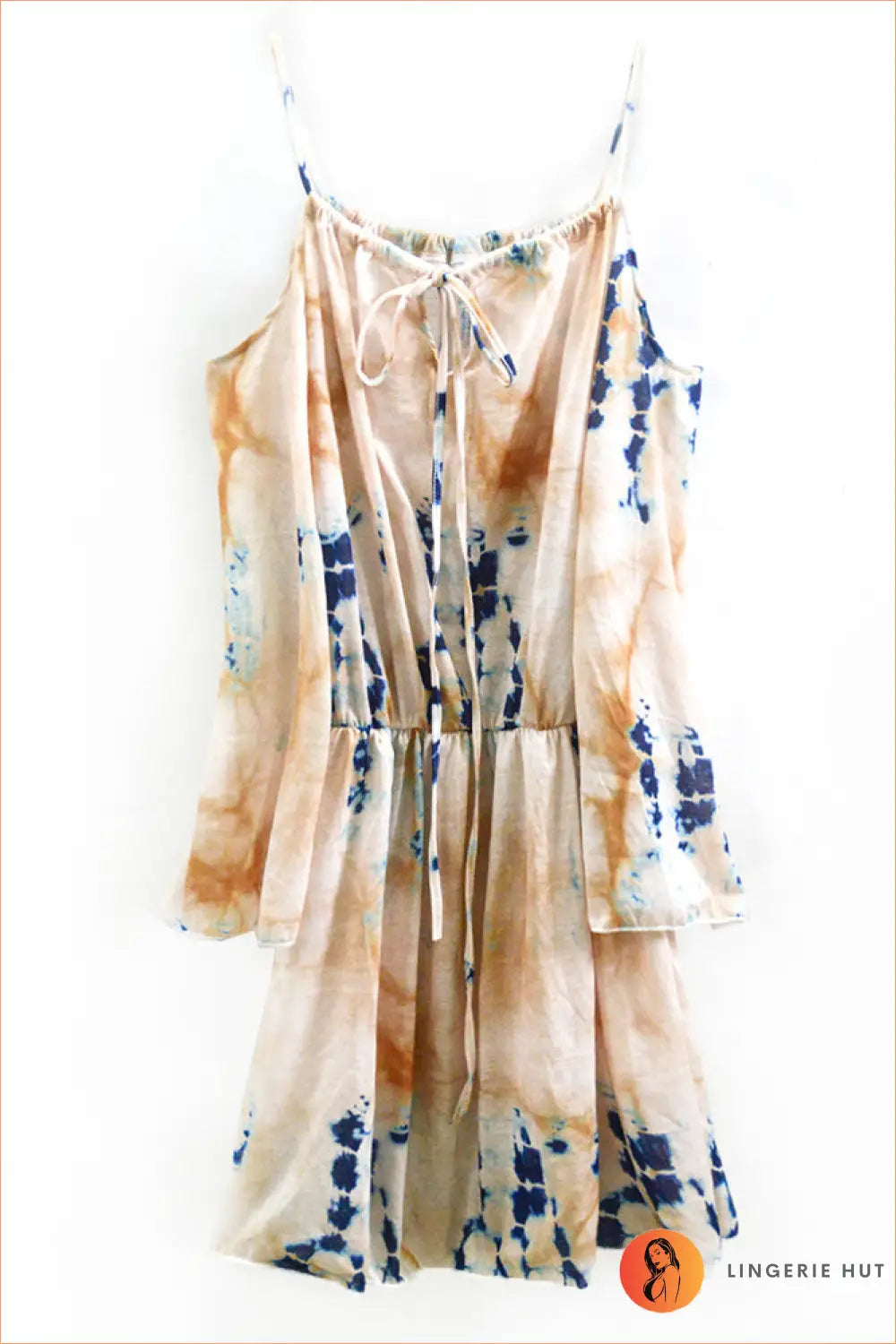 Tie-dye Mini Sundress - Summer Evenings Sorted - s / Yellow - Dresses - Boho • Casual • Cotton • Dress • Everyday