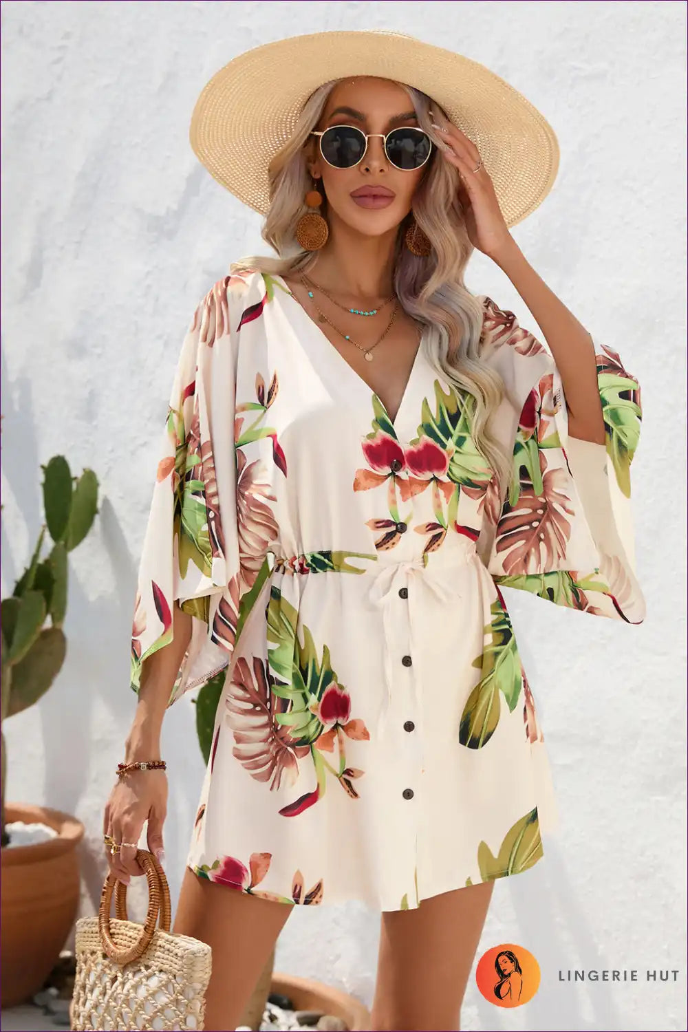 Tropical Escape A-line Dress - Boho Vacation Vibes For x