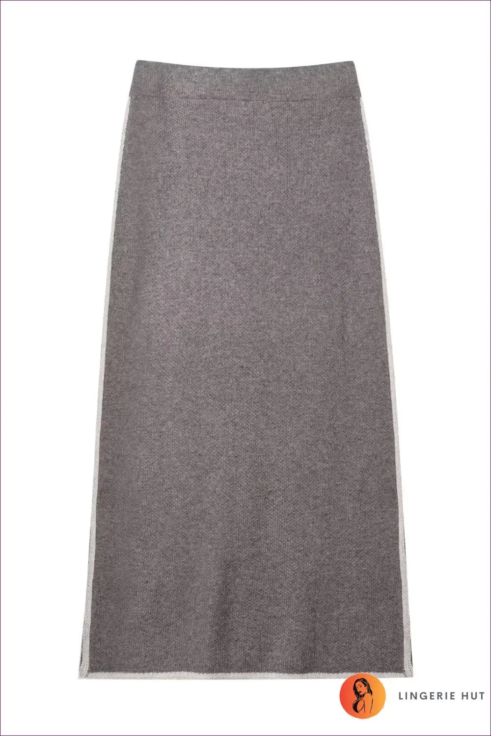 Turtleneck Knit Dress with Contrast Trim - Minimalist Chic - s / Skirt - Dresses - Lingerie Hut - Autumn • Casual