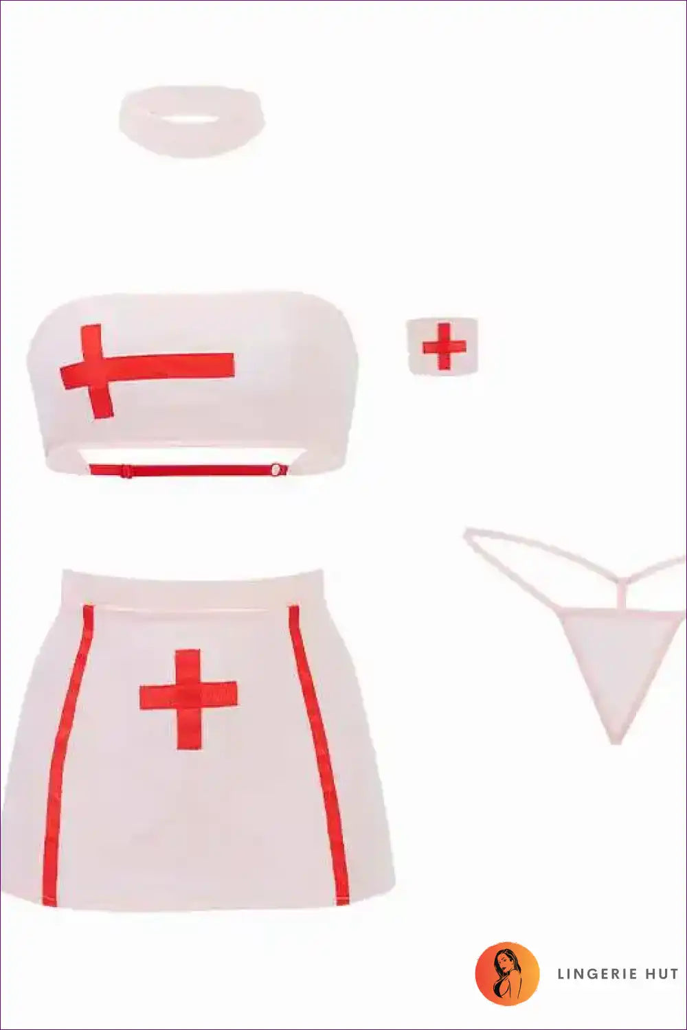 Two-piece Roleplay Nurse Uniform Lingerie for Bold Evenings Boudior, Boudoir, Costume, Date Night,