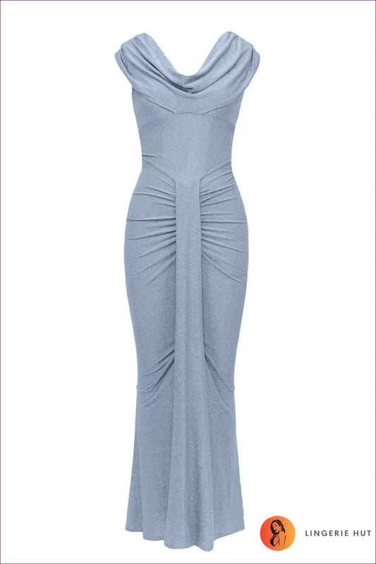 Sophisticates, Exude Elegance With Our Pleated Design And Fishtail Hem! Highlight Your Figure The Bodycon Fit
