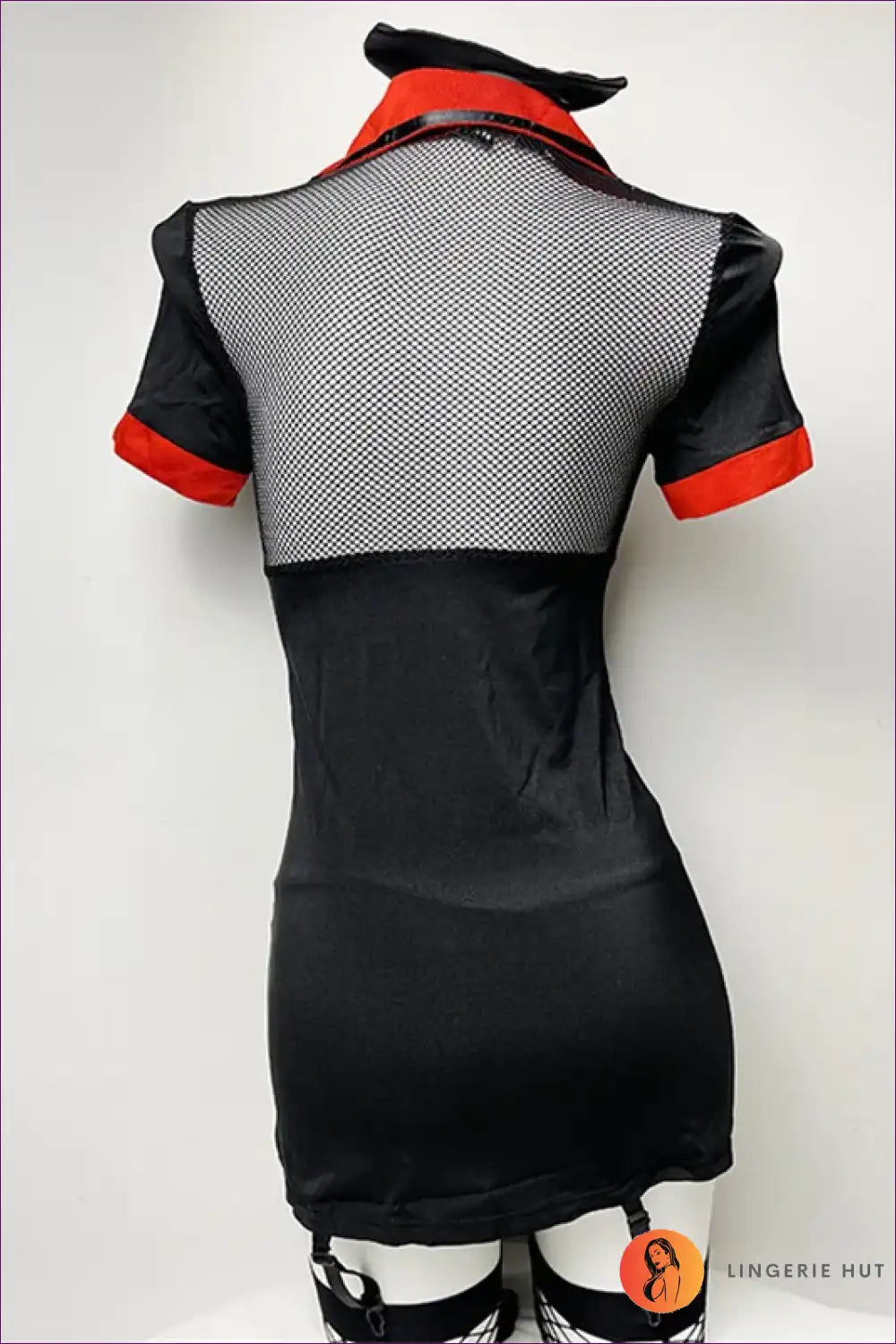 V-neck Lace Nurse Uniform Babydoll Dress for Cosplay Babydoll, Boudoir, just In, Lace, Nightdress