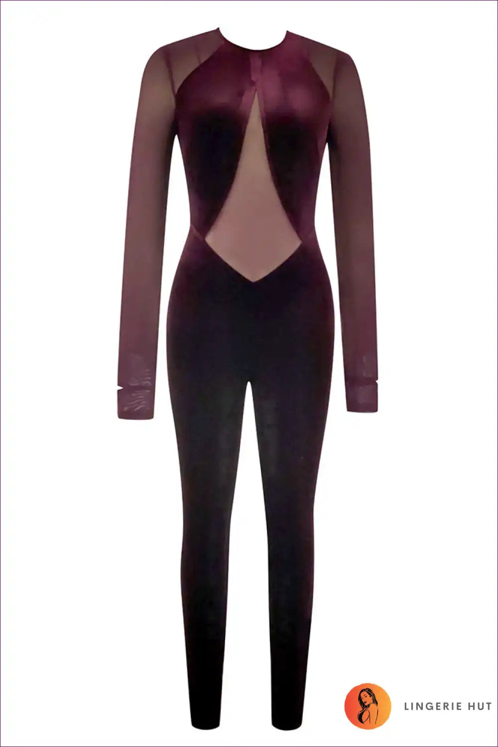 Velvet Mesh Jumpsuit - Bold & Glamorous For x