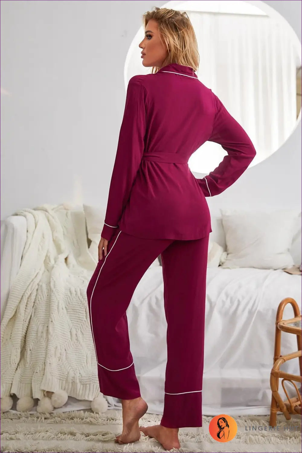 Viscose Loungewear Set - Effortless Seasonal Elegance - Sleepwear & - Lingerie Hut - Autumn • Casual • co Ord • Cotton