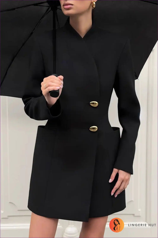 Waist-trimming A-line Dress Short - Commuting Elegant for a Line, Autumn, Casual, Dresses, Everyday