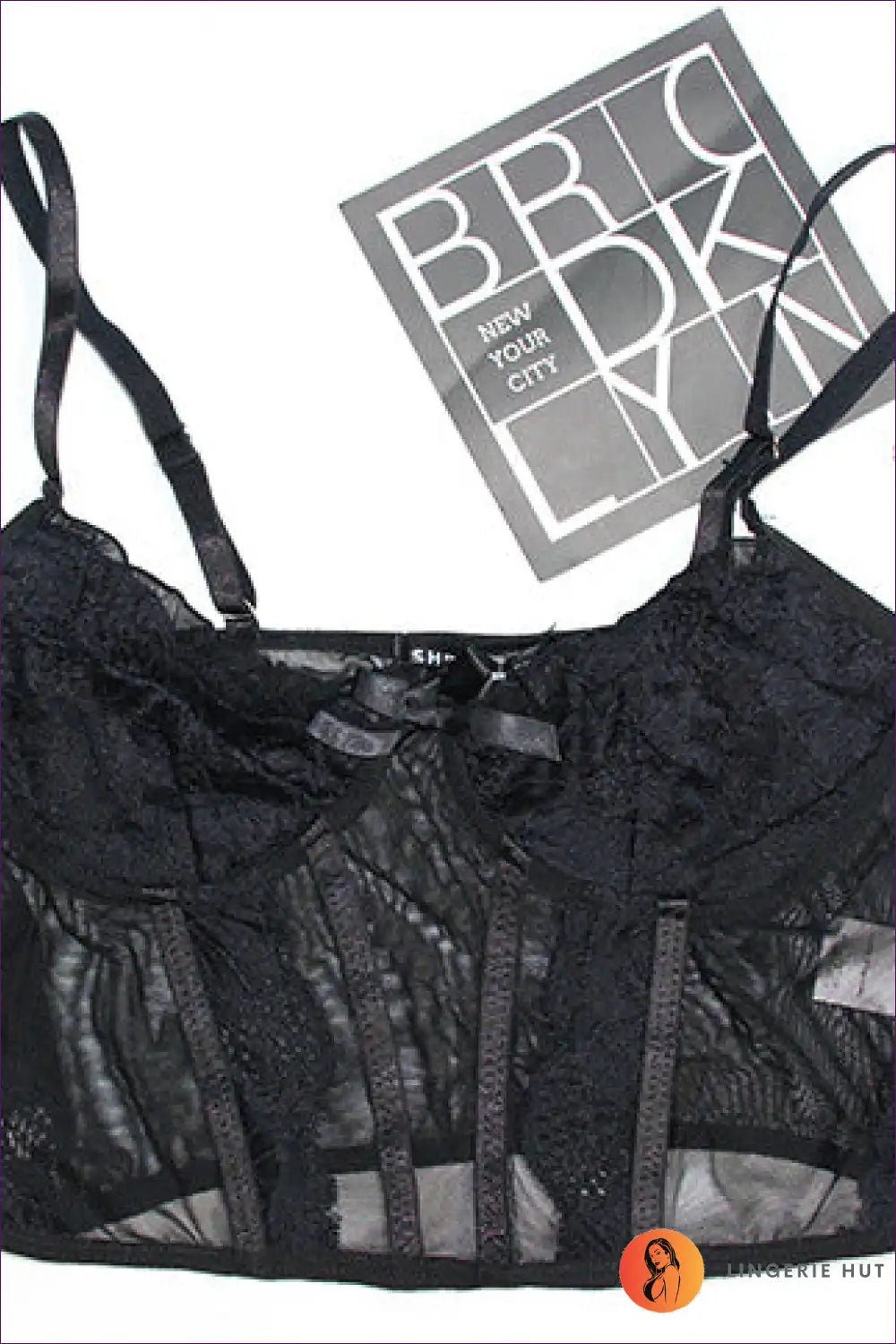 Elegance, With Lace Flair, Boned Ruffle Grace! Embrace Your Femininity The V-neck And Inner Vest. But Hurry -