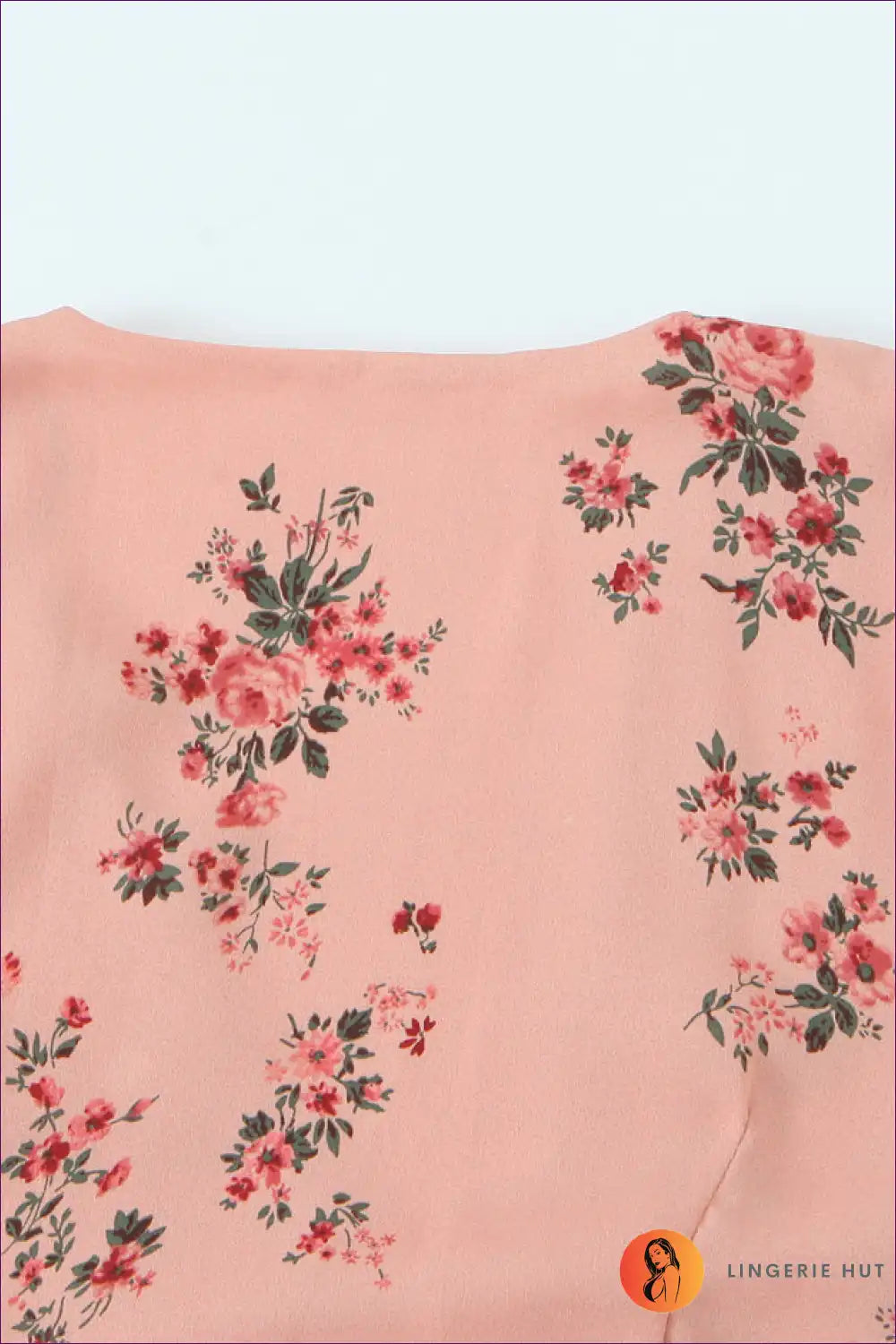 Wrap Dress with Floral Print - Effortless Garden Party for A-line, Boho, Casual, Dress, Everyday