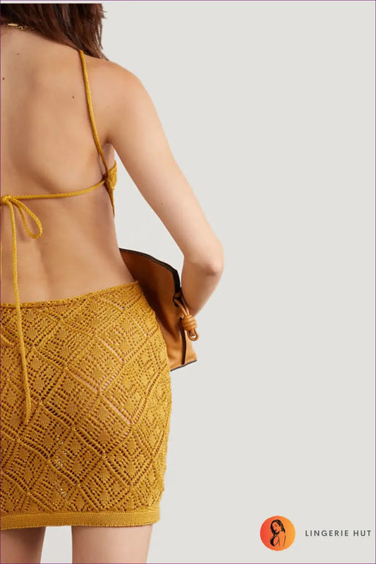 Yellow Off-shoulder Ruffle Mini Dress - Tiered A-line - Boho • Elegant • Everyday • just in - Minodi