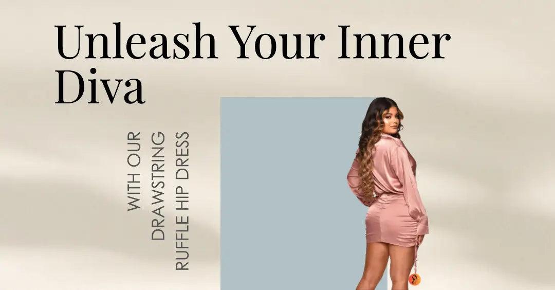 Unleash Your Inner Diva with Lingerie Hut’s Drawstring Ruffle Hip Dress