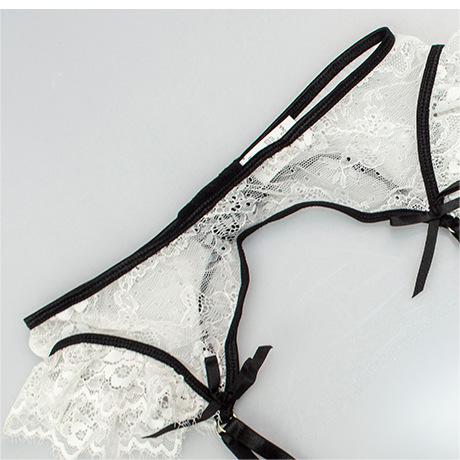 Lace Lingerie Set - Sultry Sophistication with Suspender Belt