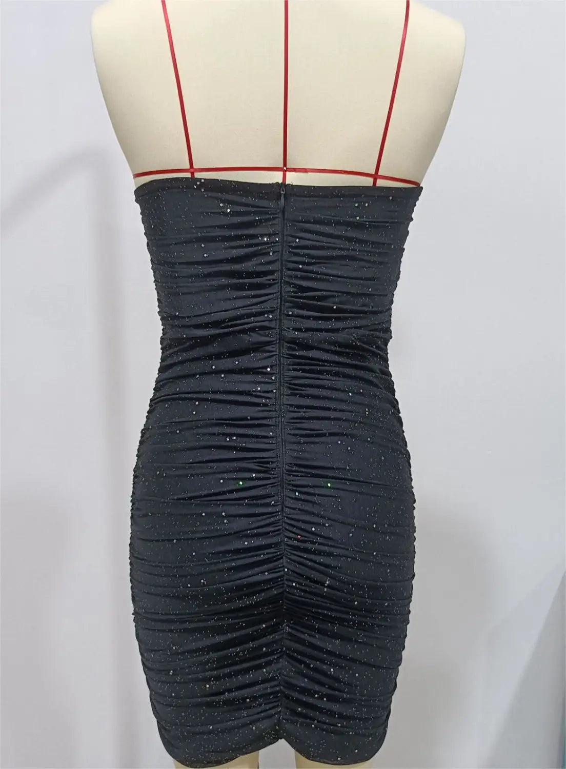 Seductive Bodycon Dress - Alluring Solid Polyester For Party & Club